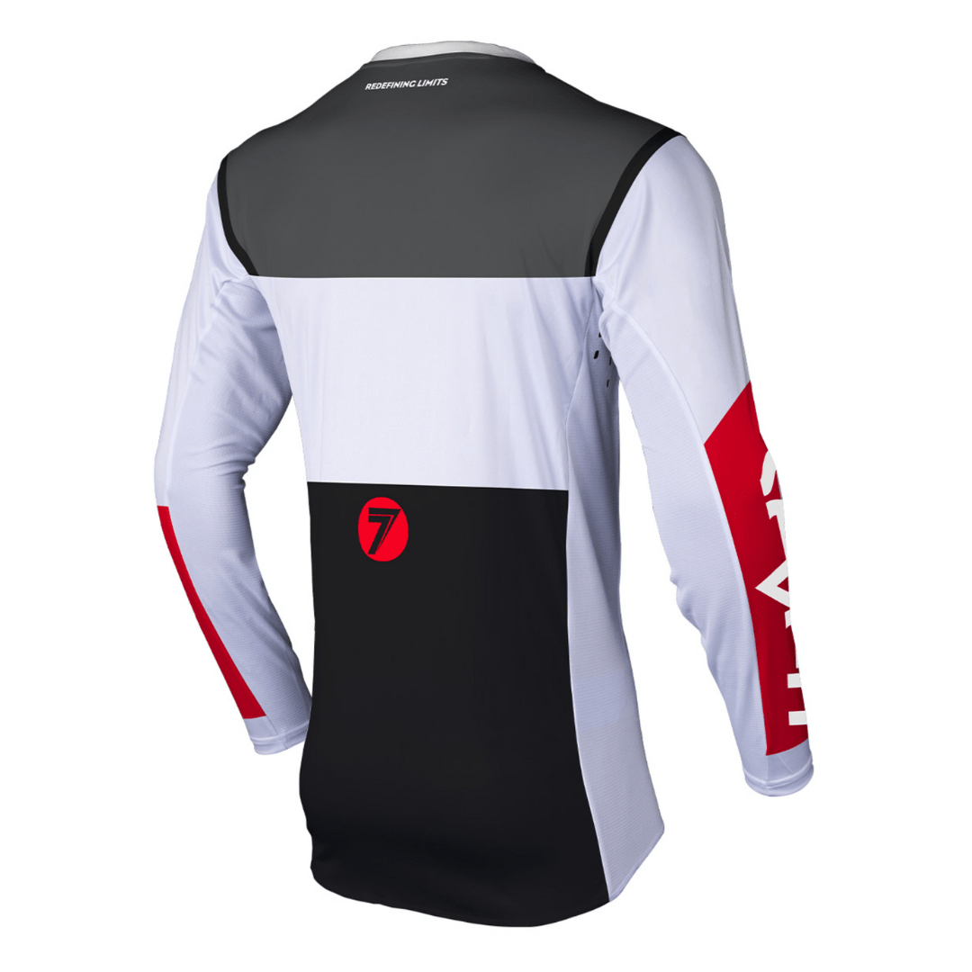 MAGLIA SEVEN MX RIVAL 24.1 BARRACK BIANCA