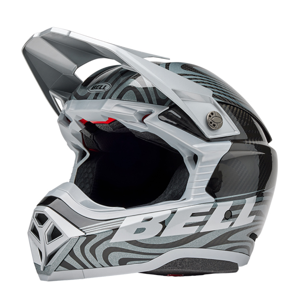 CASCO BELL MOTO-10 SPHERICAL 2025 CORTEX ARGENTO/GRIGIO ECE 06