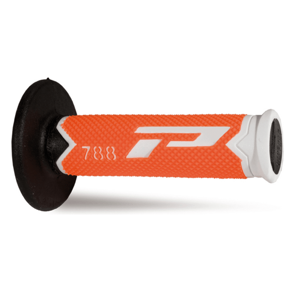 MANOPOLE CROSS PROGRIP 788 TRIPLE DENSITY. BIANCO/ARANCIONE FLUO/NERO