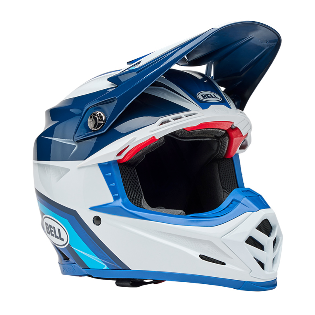 CASCO BELL MOTO-9S FLEX 2025 MERCHANT BLU ECE 06